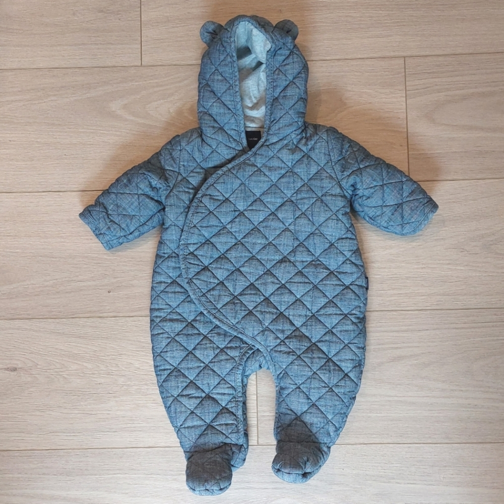 3/$30 Baby GAP Quilted Chambray Bunting